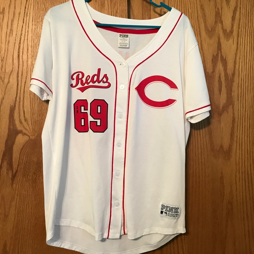 PINK Cincinnati Reds Jersey BRAND NEW (Small)